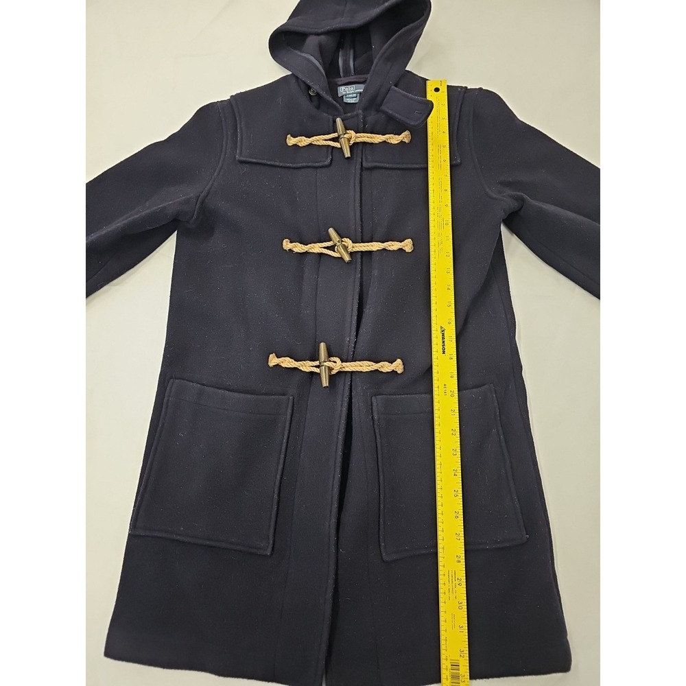 Polo Ralph Lauren Wool Duffle Coat Navy  Coastal Jacket Size L(14-16)